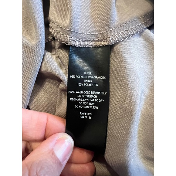 Jessica Howard Womens 10 Taupe Floral Sequin Dress and Jacket Set 2 Piece Midi - Picture 5 of 7